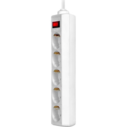 Мережевий фільтр Defender ES1.8 1.8 м 5 розеток (994810) White купити в Україні | Telemart фото