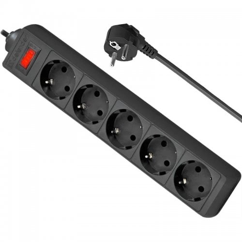 Сетевой фильтр Defender ES3 3 м 5 розеток (994850) Black купить в Украине | Telemart фото