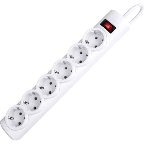 Мережевий фільтр Defender DFS151 1.8 м 6 розеток (994890) White купити в Україні | Telemart фото