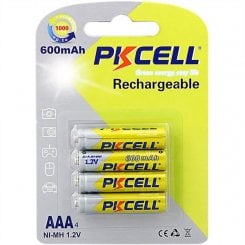 Аккумуляторы PkCell AAA Ni-MH 600mAh 4 шт. (AAA600-4B)