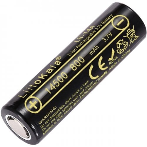 Аккумулятор LiitoKala 14500 Li-Ion 800mAh 1 шт. (Lii-14A (14500)) купить в Украине | Telemart фото