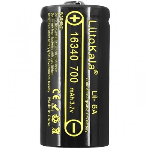 Аккумулятор LiitoKala 16340 Li-Ion 700mAh 1 шт. (Lii-16A (CR123A)) купить в Украине | Telemart фото