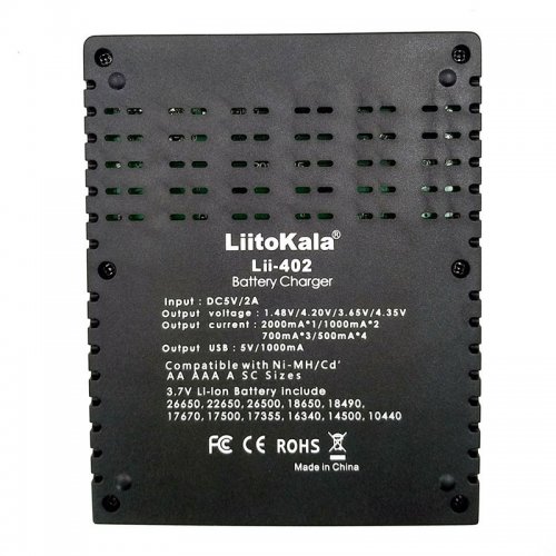 Зарядное устройство LiitoKala Lii-402 купить в Украине | Telemart фото