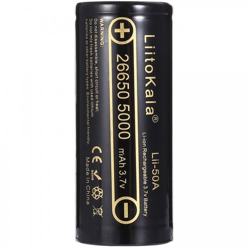 Аккумулятор LiitoKala 26650 Li-Ion 5000mAh 1 шт. (Lii-50A) купить в Украине | Telemart фото