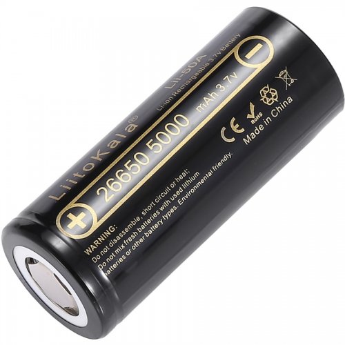 Аккумулятор LiitoKala 26650 Li-Ion 5000mAh 1 шт. (Lii-50A) купить в Украине | Telemart фото