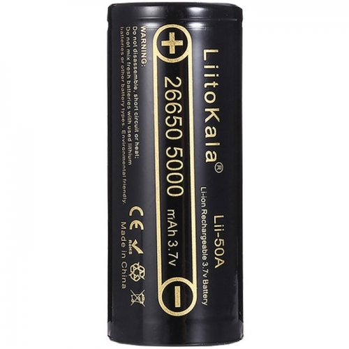 Аккумулятор LiitoKala 26650 Li-Ion 5000mAh 1 шт. (Lii-50A-JT) купить в Украине | Telemart фото