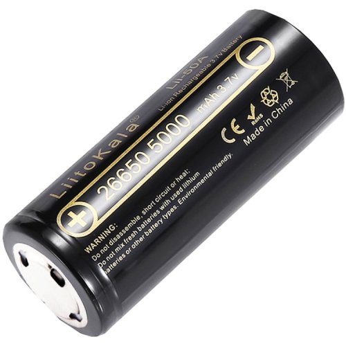 Аккумулятор LiitoKala 26650 Li-Ion 5000mAh 1 шт. (Lii-50A-JT) купить в Украине | Telemart фото