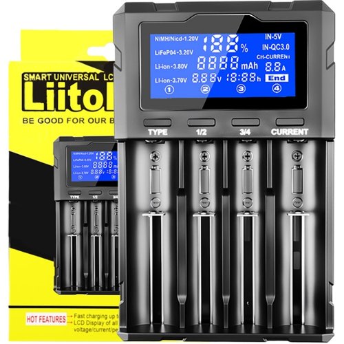 Зарядное устройство LiitoKala Lii-K4 купить в Украине | Telemart фото