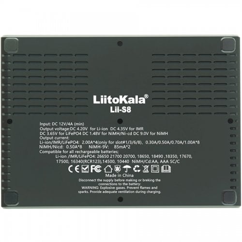 Зарядное устройство LiitoKala Lii-S8 купить в Украине | Telemart фото