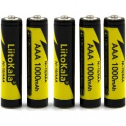 Аккумуляторы LiitoKala AAA Ni-MH 1000mAh 5 шт. (Ni-10/AAA-5B)