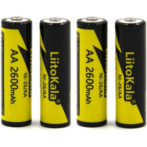 Аккумуляторы LiitoKala AA Ni-MH 2600mAh 4 шт. (Ni-26/AA-4B) купить в Украине | Telemart фото