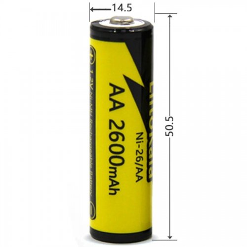 Аккумуляторы LiitoKala AA Ni-MH 2600mAh 4 шт. (Ni-26/AA-4B) купить в Украине | Telemart фото