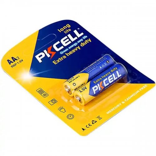 Батарейки PkCell AA Extra Heavy Duty 2 шт. (R6P-2B) купить в Украине | Telemart фото