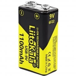 Аккумулятор LiitoKala Krona Li-Ion 1100mAh 1 шт. (USB-9V)