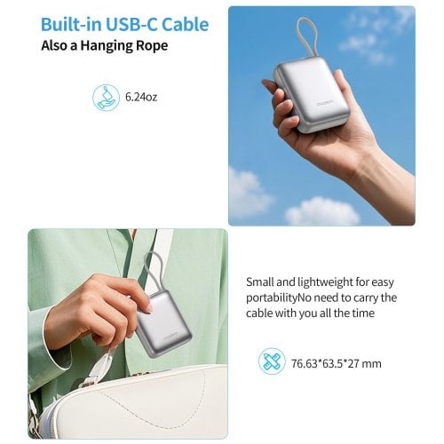 Powerbank Choetech B832 10000mAh 35W (B832-SL) Silver купить в Украине | Telemart фото