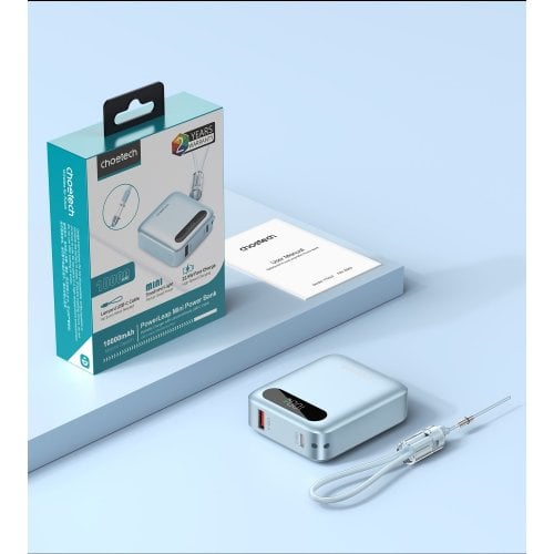 Powerbank Choetech B860 10000mAh 22.5W (B860-CCLBE) Light Blue купить в Украине | Telemart фото