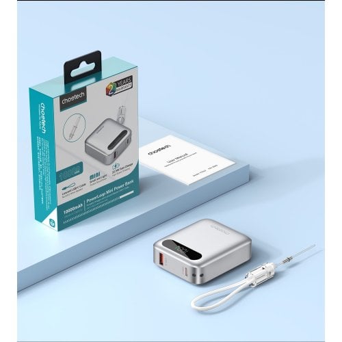 Powerbank Choetech B860 10000mAh 22.5W (B860-CCSL) Silver купить в Украине | Telemart фото