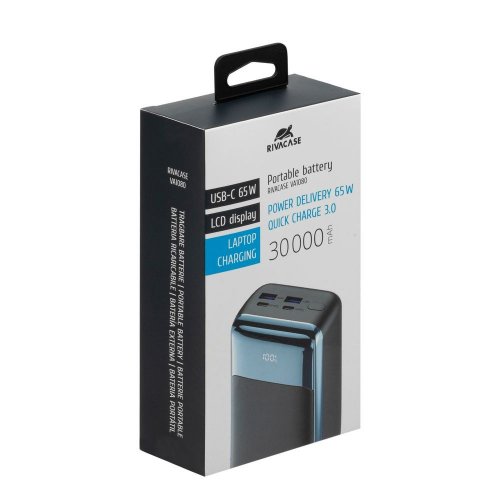 Powerbank Rivacase Rivapower VA1080 30000mAh 65W Black купити в Україні | Telemart фото