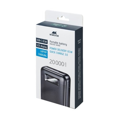 Powerbank Rivacase Rivapower VA1082 20000mAh 65W Black купить в Украине | Telemart фото