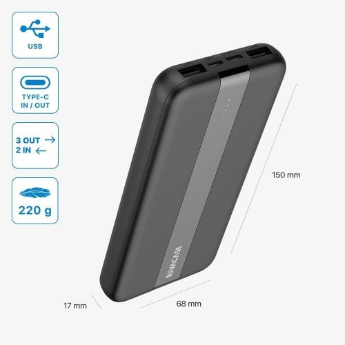 Powerbank Rivacase Rivapower VA2041 10000mAh Black купити в Україні | Telemart фото