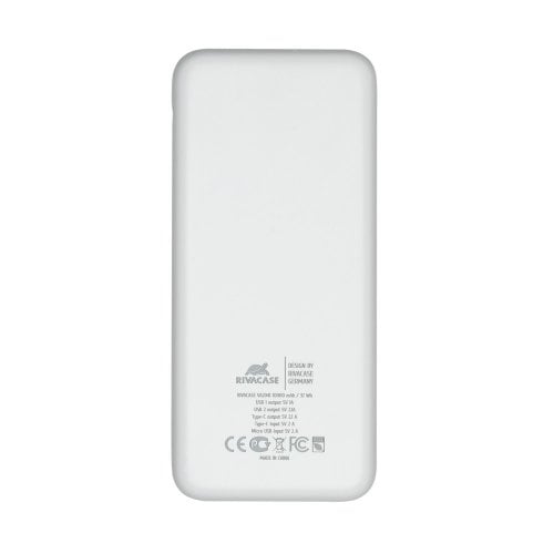 Powerbank Rivacase Rivapower VA2041 10000mAh White купити в Україні | Telemart фото