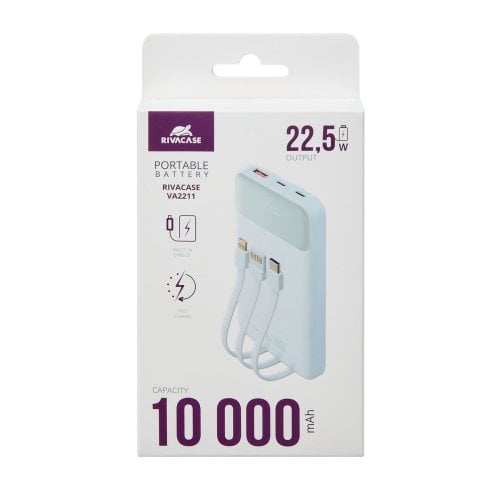 Powerbank Rivacase Rivapower VA2211 10000mAh 22.5W White купить в Украине | Telemart фото