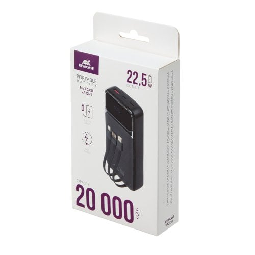 Powerbank Rivacase Rivapower VA2221 20000mAh 22.5W Black купить в Украине | Telemart фото