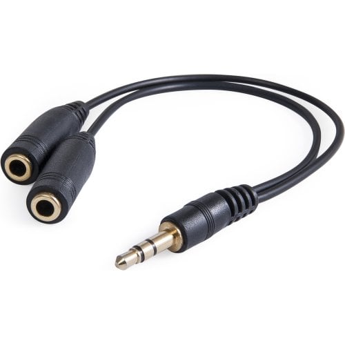 Разветвитель Defender 3.5mm to 2 x 3.5mm 0.12m (63001) Black купить в Украине | Telemart фото