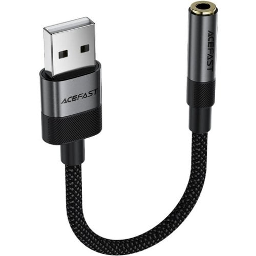 Переходник Acefast J13 USB to 3.5mm 0.15m (6974316285298) Black купить в Украине | Telemart фото