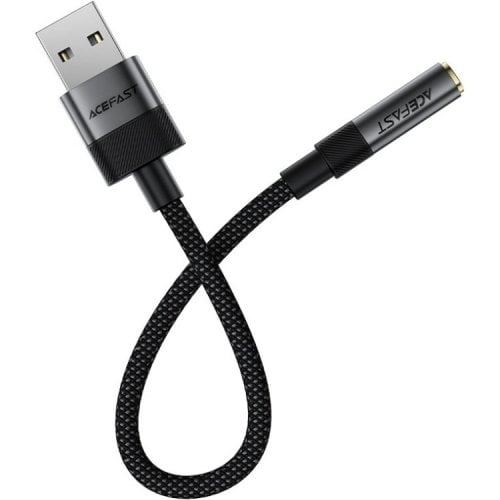 Переходник Acefast J13 USB to 3.5mm 0.15m (6974316285298) Black купить в Украине | Telemart фото