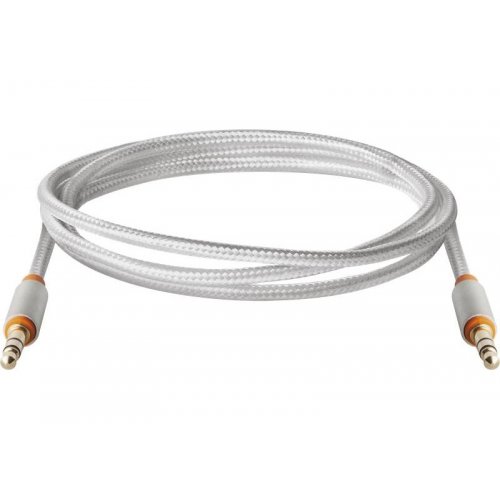 Кабель Defender JACK01-03 3.5mm to 3.5mm 1.2m (87513) White купить в Украине | Telemart фото