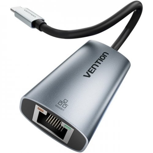 Сетевая карта Vention USB 3.1 Type-C to Gigabit Ethernet (CFPHB) Grey купить в Украине | Telemart фото