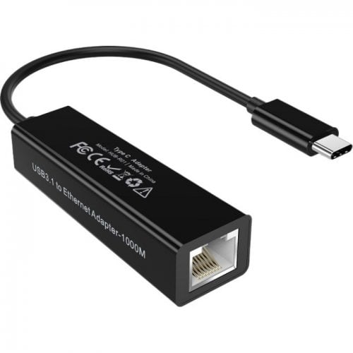 Сетевая карта Choetech R01 USB 3.1 Type-C to Gigabit Ethernet (HUB-R01-BK) Black купить в Украине | Telemart фото