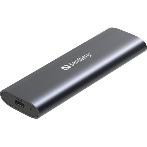 Зовнішня кишеня Sandberg M.2 SSD NVME Enclosure USB 3.2 Type-C (136-39) Grey купити в Україні | Telemart фото