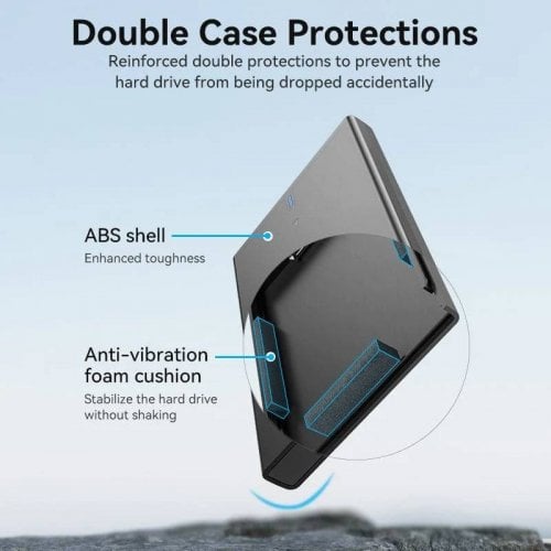 Внешний карман Vention 2.5" SATA to USB 3.0 (KPAB0) Black купить в Украине | Telemart фото