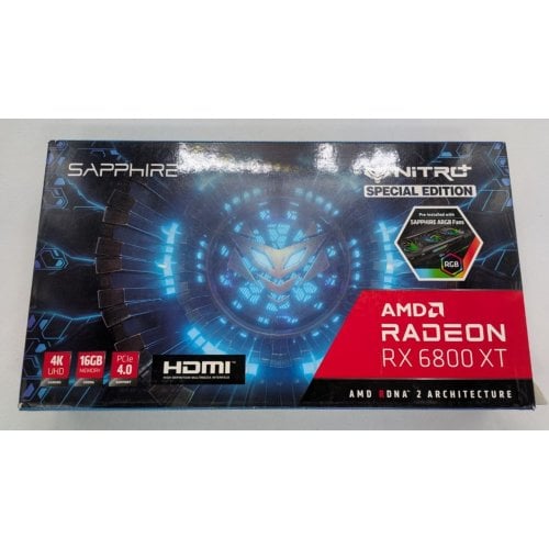 Відеокарта Sapphire Radeon RX 6800 XT SE NITRO+ 16384MB (11304-01-20G) (Відновлено продавцем, 916912) купити в Україні | Telemart фото