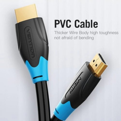 Кабель Vention HDMI to HDMI V2.0 4K 1m (AACBF) Black купить в Украине | Telemart фото