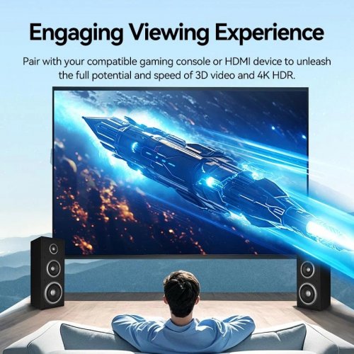 Кабель Vention HDMI to HDMI V2.0 4K 1.5m (AACBG) Black купить в Украине | Telemart фото