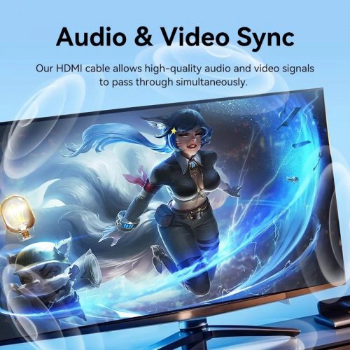 Кабель Vention HDMI to HDMI V2.0 4K 1.5m (AACBG) Black купить в Украине | Telemart фото