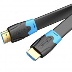 Кабель Vention Flat HDMI to HDMI V2.0 4K 1m (AAKBF) Black