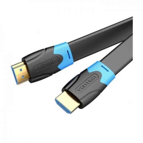 Кабель Vention Flat HDMI to HDMI V2.0 4K 5m (AAKBJ) Black купить в Украине | Telemart фото