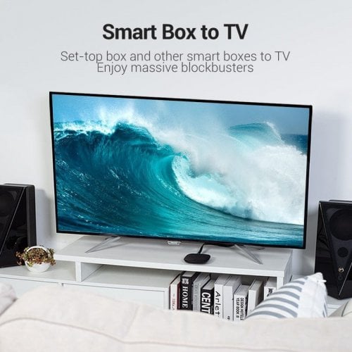 Кабель Vention Flat HDMI to HDMI V2.0 4K 8m (AAKBK) Black купить в Украине | Telemart фото