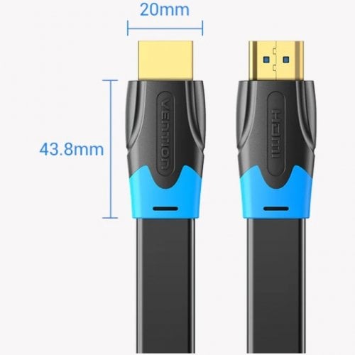Кабель Vention Flat HDMI to HDMI V2.0 4K 10m (AAKBL) Black купить в Украине | Telemart фото