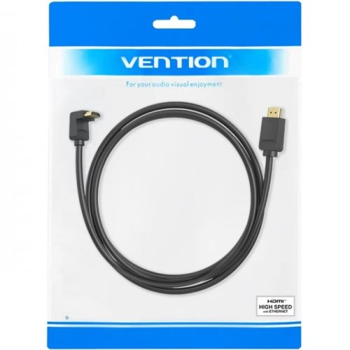 Кабель Vention HDMI to HDMI 270° V2.0 4K 2m (AAQBH) Black купить в Украине | Telemart фото