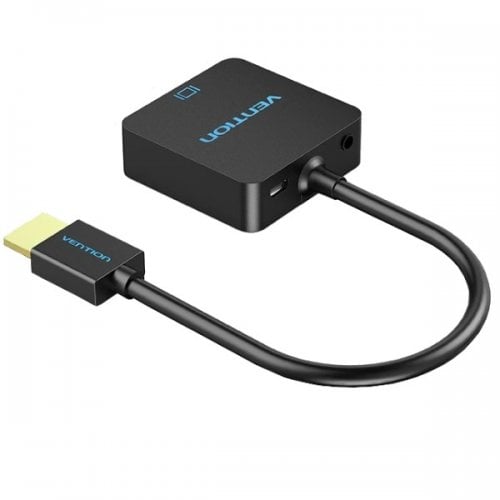 Переходник Vention HDMI to VGA + Audio 1080P 0.15m (ACRBB) Black купить в Украине | Telemart фото