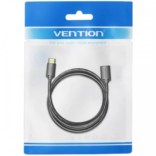 Удлинитель Vention HDMI to HDMI V2.0 4K 5m (AHCBJ) Black/Gray купить в Украине | Telemart фото