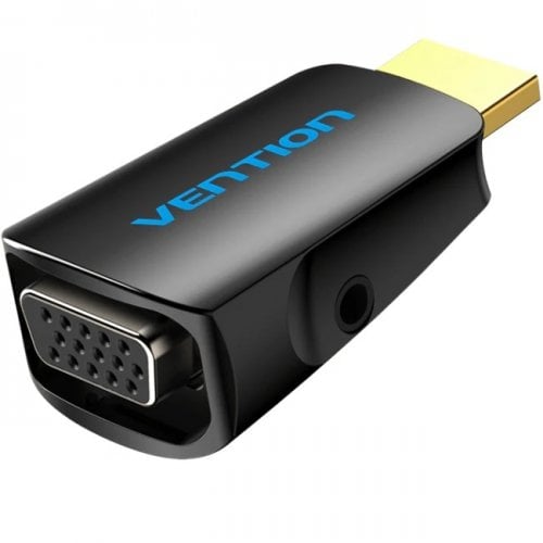 Адаптер Vention HDMI to VGA + Audio 1080P (AIDB0) Black купить в Украине | Telemart фото