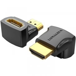 Адаптер Vention HDMI to HDMI 90° 4K (AIOB0) Black