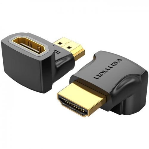 Адаптер Vention HDMI to HDMI 90° 4K (AIOB0) Black купить в Украине | Telemart фото