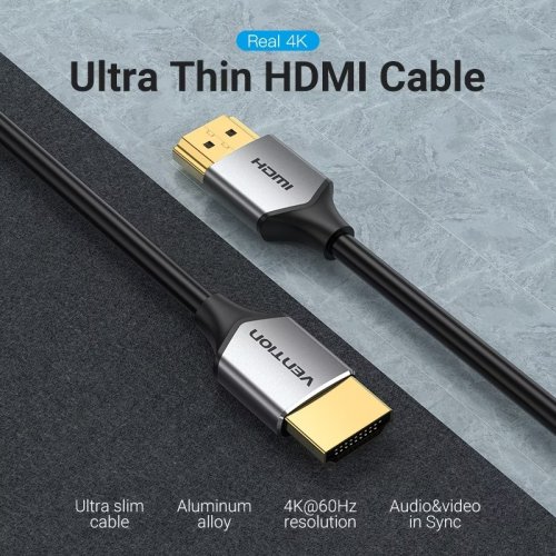 Кабель Vention HDMI to HDMI V2.0 4K 1m (ALEHF) Gray купить в Украине | Telemart фото